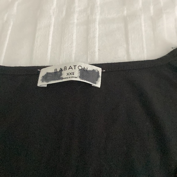 Flattering black tank top with front tie (Babaton) - Picture 3 of 4